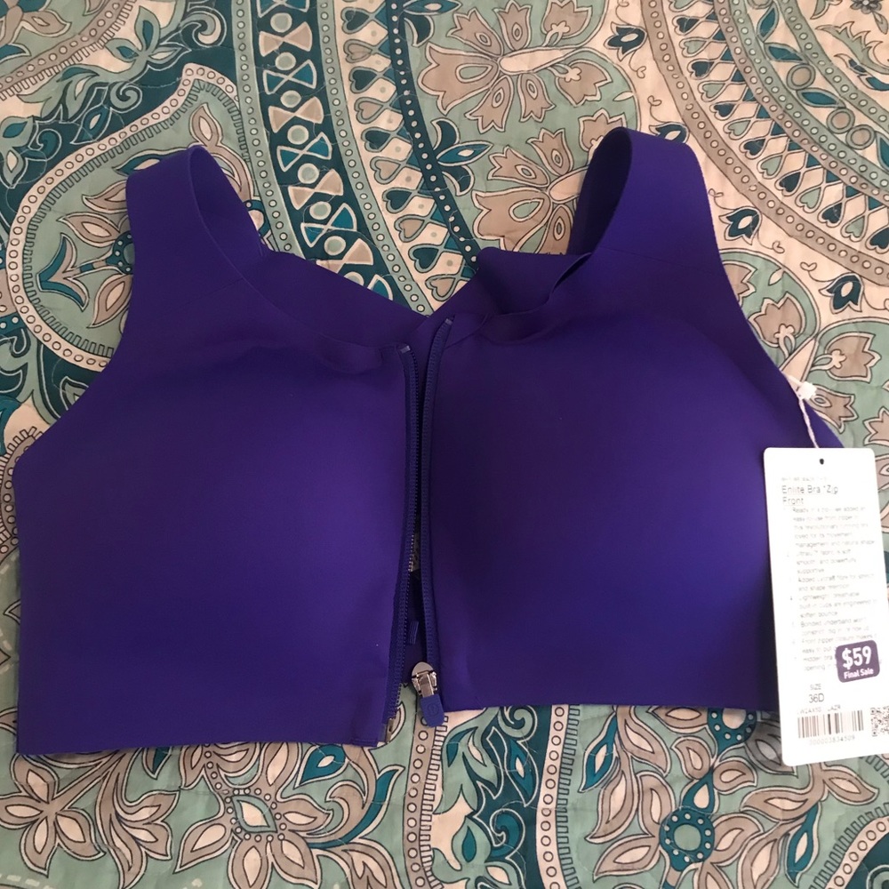 BNWT lululemon Enlite front zip bra